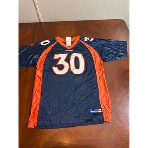 Vintage Adidas Denver Broncos #30 Terrell Davis NFL Jersey Youth 18/20 Made Kore